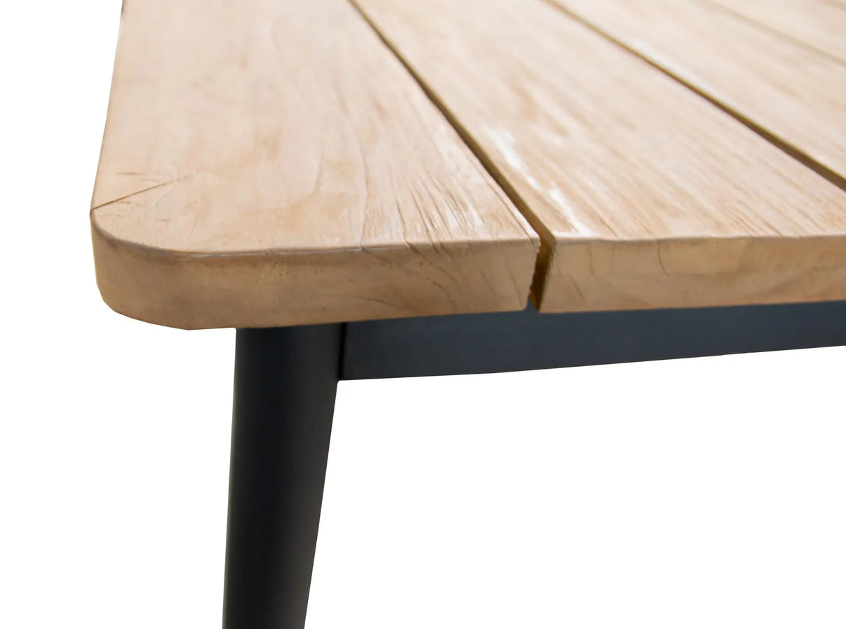 Apple Bee | Milou Gartentisch 240 x 100 cm | Teak-Schwarz