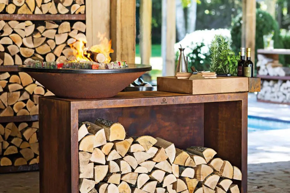 OFYR | Island Corten 85 | Teakholz