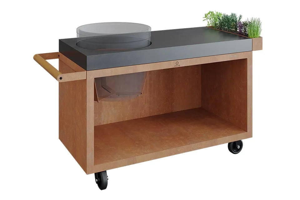 OFYR | Kamado Table Corten 135 PRO | Beton BGE