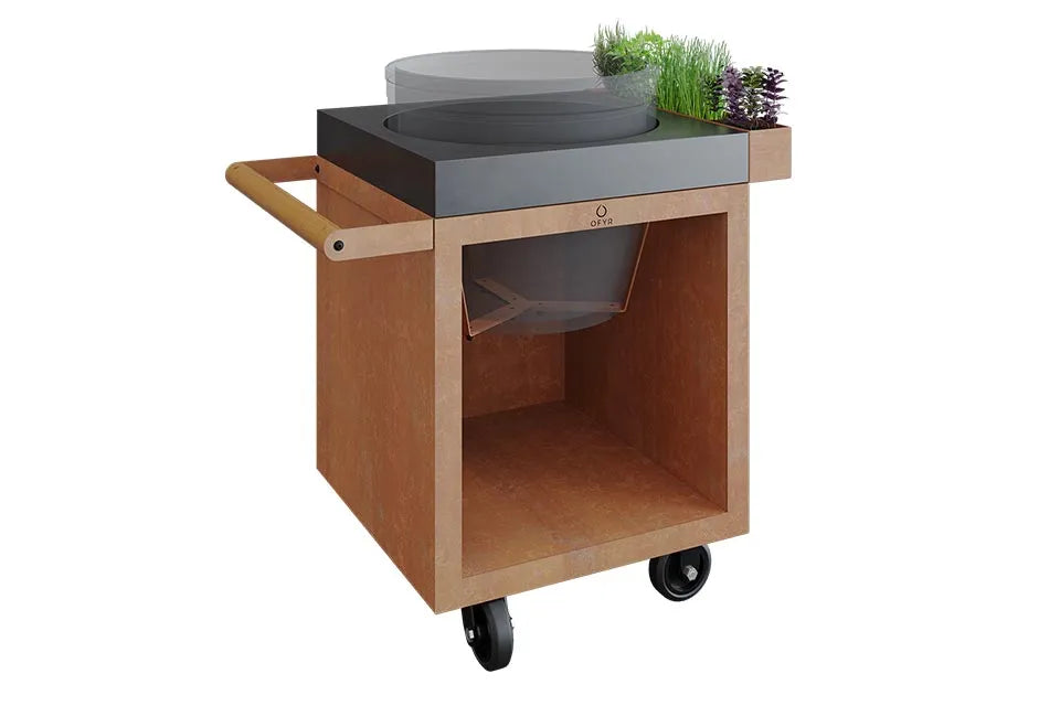 OFYR | Kamado Tisch Corten 65 PRO | Concrete BGE