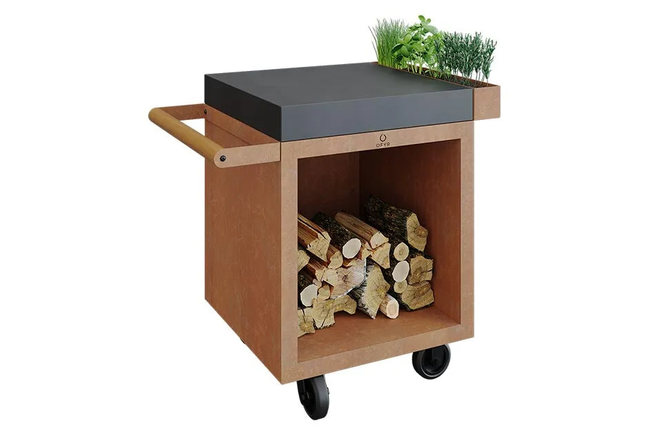 OFYR | Mise en Place Tisch Corten 65 PRO | Keramik Dunkelgrau