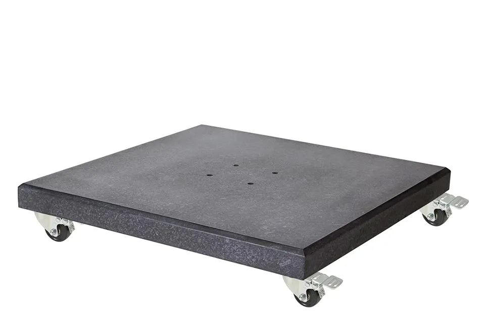 Platinum Sun & Shade | Modena Granit-Sonnenschirmständer mit Rollen | 90 kg