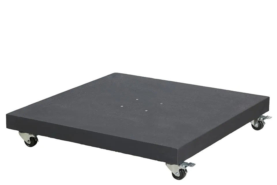 Platinum Sun & Shade | Sorrento Sonnenschirmständer Granit mit Rollen | 90 kg