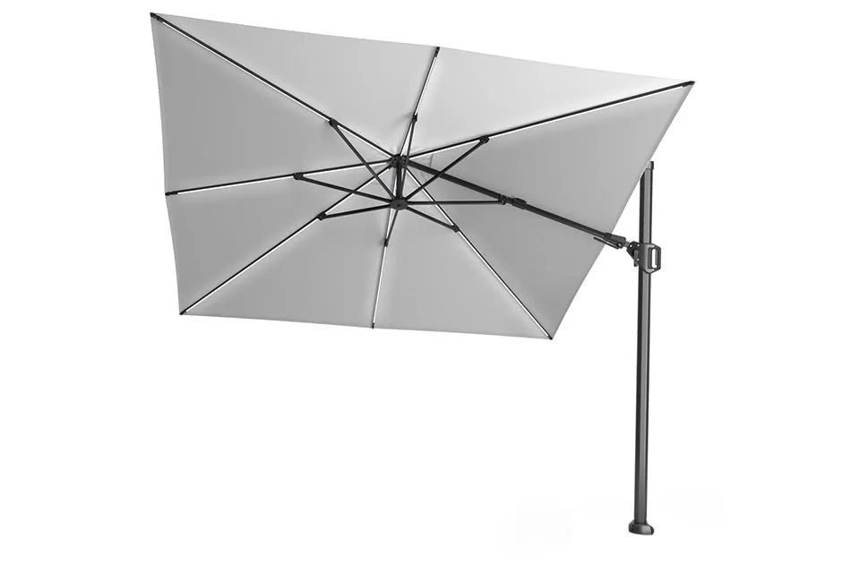 Platinum Sun & Shade | Challenger T² Ampelschirm Glow 300 x 300 cm | Hellgrau