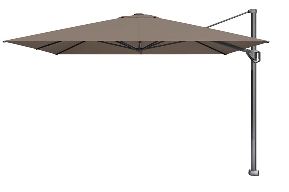 Platinum Sun & Shade | Challenger T¹ Ampelschirm Premium 350 x 350 cm | Havanna