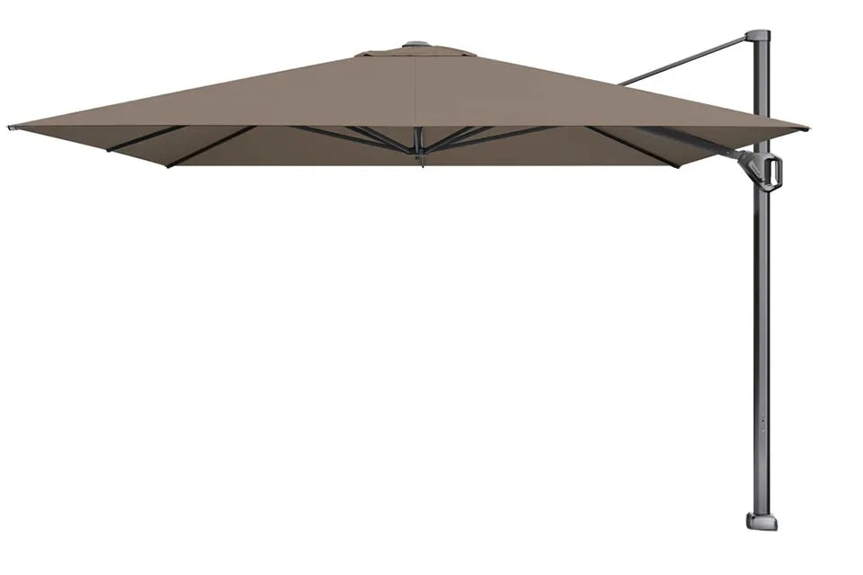 Platinum Sun & Shade | Challenger T¹ Ampelschirm Teleskop Premium 350 x 350 cm | Havana