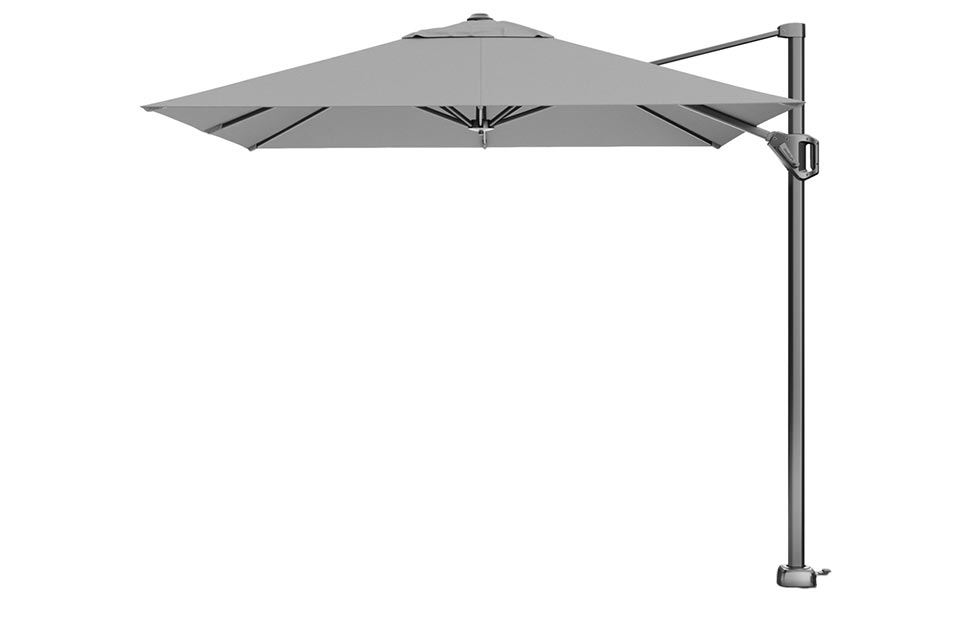 Platinum Sun & Shade | Voyager T¹ Freiarmschirm 250 x 250 cm | Hellgrau