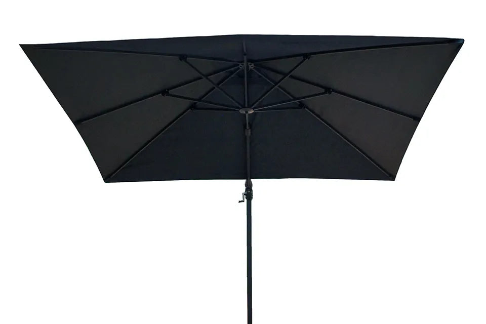 Shadow LED Ampelschirm 300x300cm Anthrazit/Faded Black