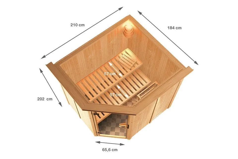 Karibu | Siirin Sauna | Anthrazitglas