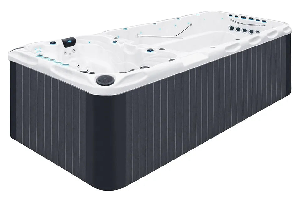 Spirit Deep Swimspa | Sterling White mit DUNKELGRAU