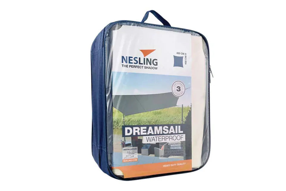 Platinum Sun & Shade | Dreamsail Wasserdichtes Sonnensegel Quadratisch 400 x 400 cm | Creme