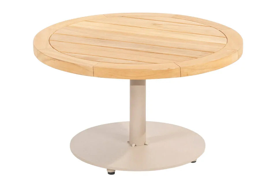 4 Seasons Outdoor | Volta Couchtisch Teak Ø60 cm x 35(h) cm | Latte