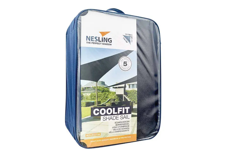 Platinum Sun & Shade | Coolfit Sonnensegel Dreieck 90° 500 x 500 x 710 cm | Schwarz