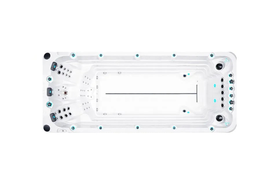 Activity 2 Swimspa | Sterling White mit DUNKELGRAU
