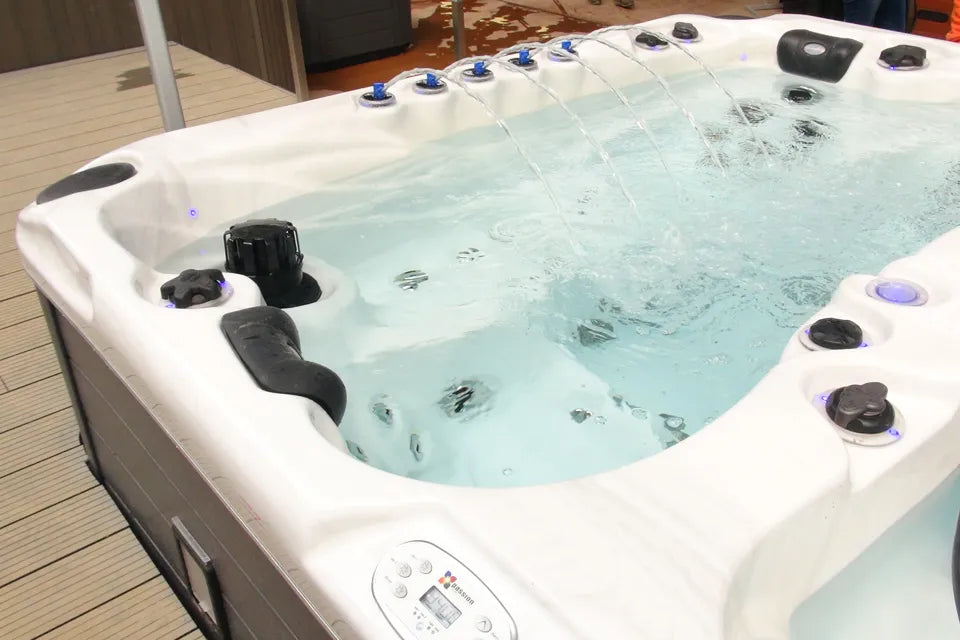 Energy Swimspa | Sterling White mit DUNKELGRAU