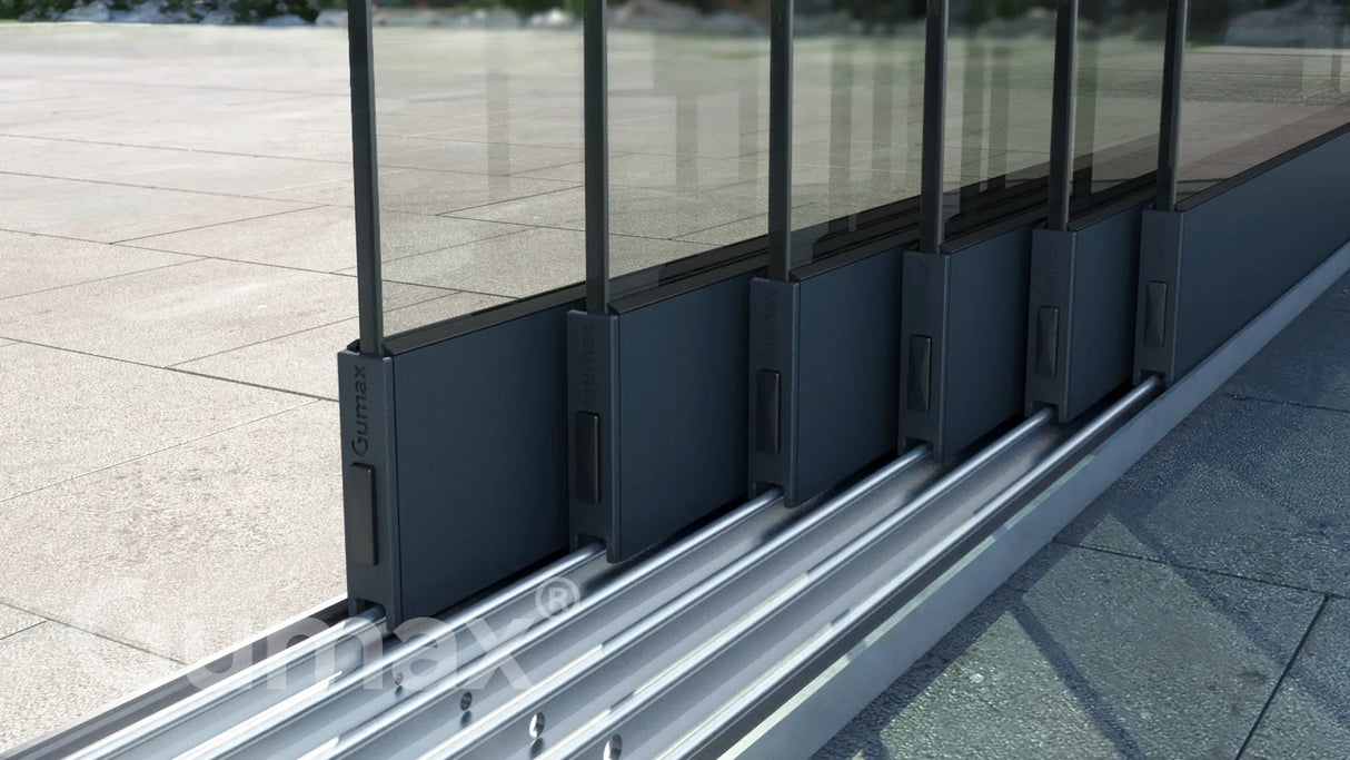 Tuinmaximaal | Glasschiebewand 5880 mm - 6 Schienen