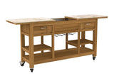 Passion Grills | Milano Barinsel mit Rollen | 150-200 x 50 cm | Albastro Cream
