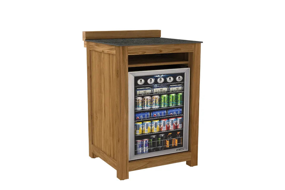 Passion Grills | Milano Outdoor-Küchenschrank für Kühlschrank | 64,2 x 63 cm | Belgium Dark Grey