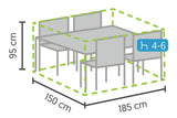Winza | Schutzhülle Gartenmöbel Premium 185 x 150 x 95 cm