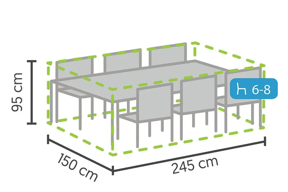 Winza | Gartenmöbelabdeckung Premium 245 x 150 x 95 cm