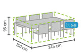 Winza | Gartenmöbelabdeckung Premium 245 x 150 x 95 cm