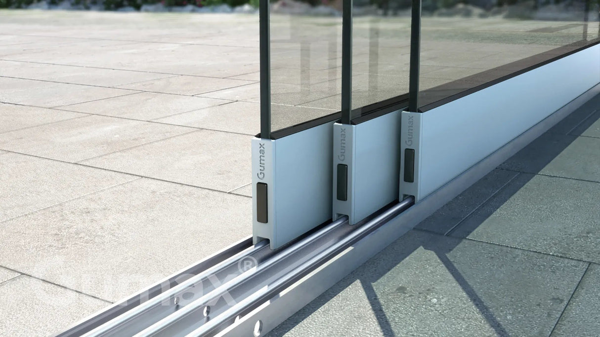 Tuinmaximaal | Glasschiebewand 2940 mm - 3 Schienen