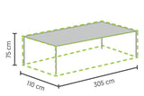 Winza | Premium Tischdecke 305 x 110 x 75
