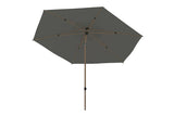 4 Seasons Outdoor | Azzurro Sonnenschirm Ø300 cm | Holzoptik-Charcoal