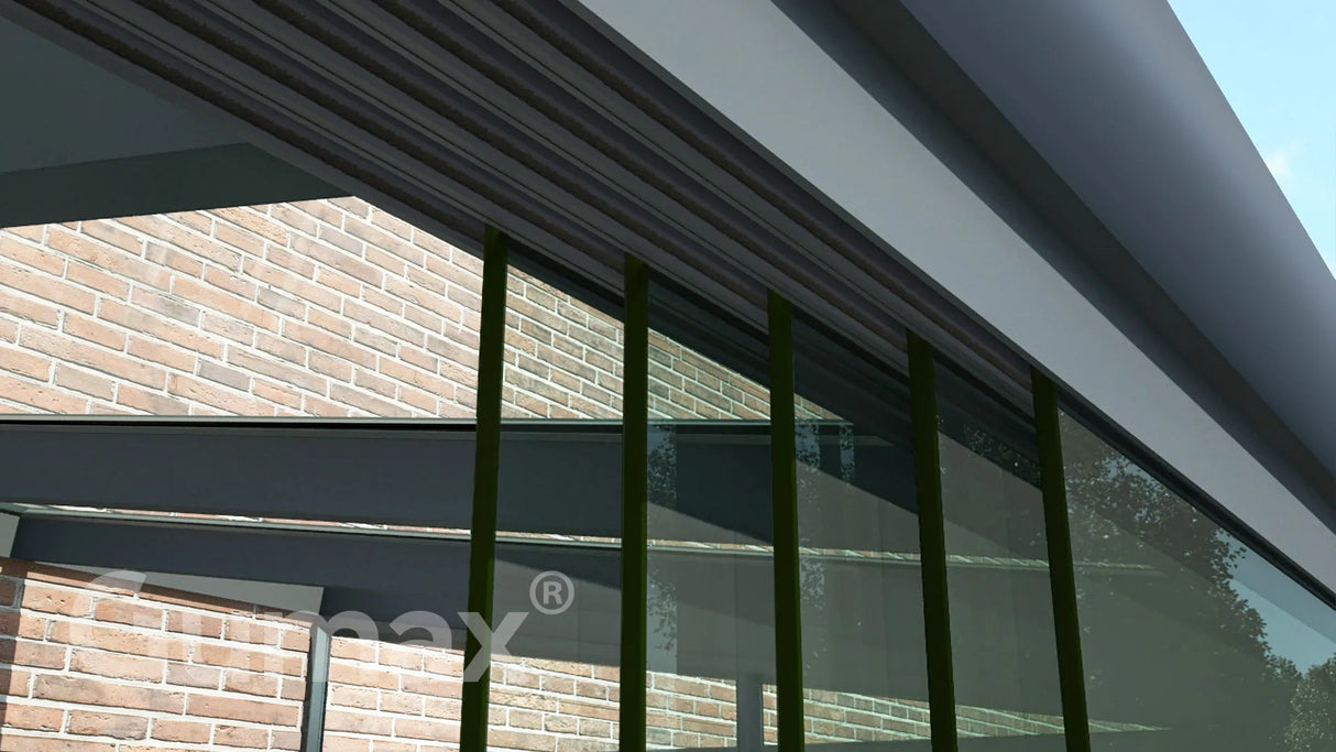 Tuinmaximaal | Glasschiebewand 4900 mm - 5 Laufschienen