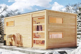 Karibu | Hygge Außensauna | Ofen 9 kW Externe Steuerung