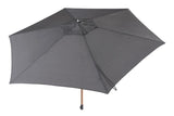 4 Seasons Outdoor | Azzurro Sonnenschirm Ø300 cm | Holzoptik-Charcoal