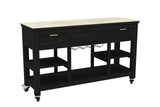 Passion Grills | Leon Bar Insel mit Rollen | 150-200 x 50 cm