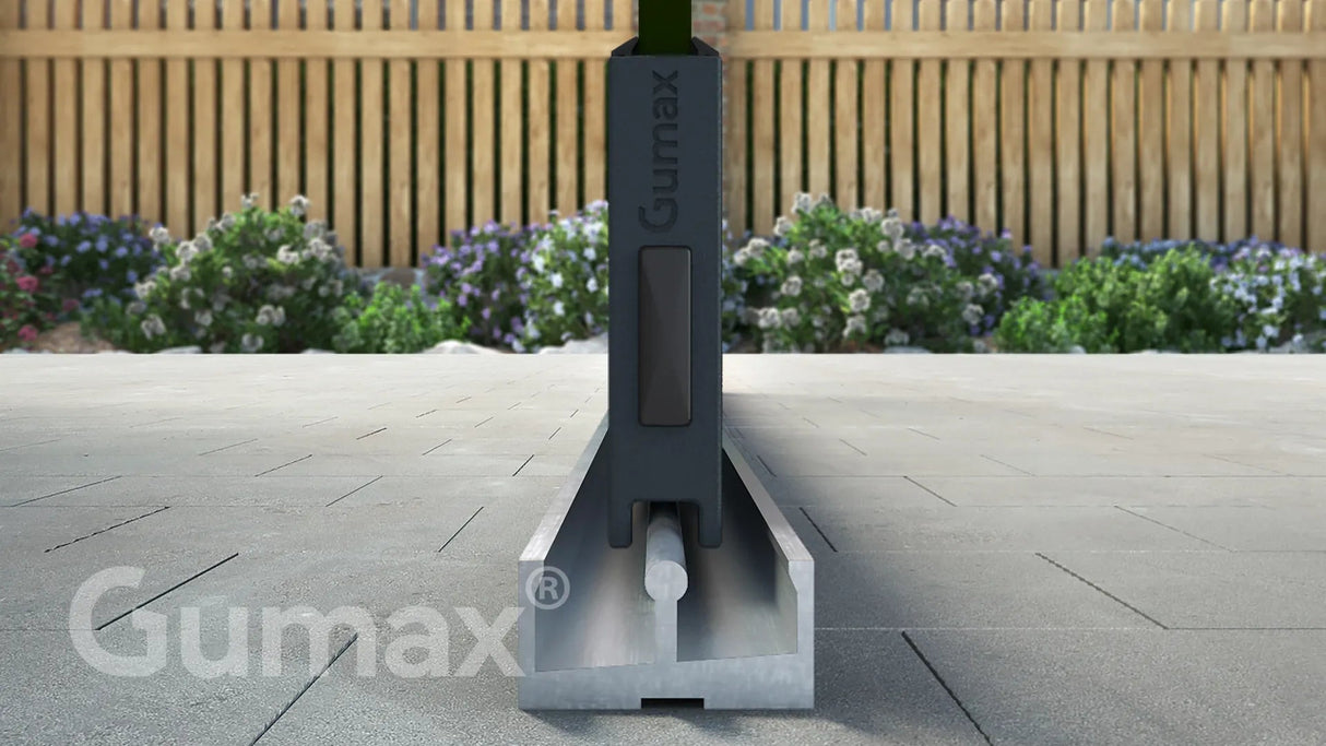 Tuinmaximaal | Glasschiebewand 1960 mm - 1 Schiene
