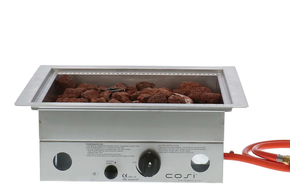 Cosi | Cosiburner Einbaubrenner | Quadratisch Edelstahl