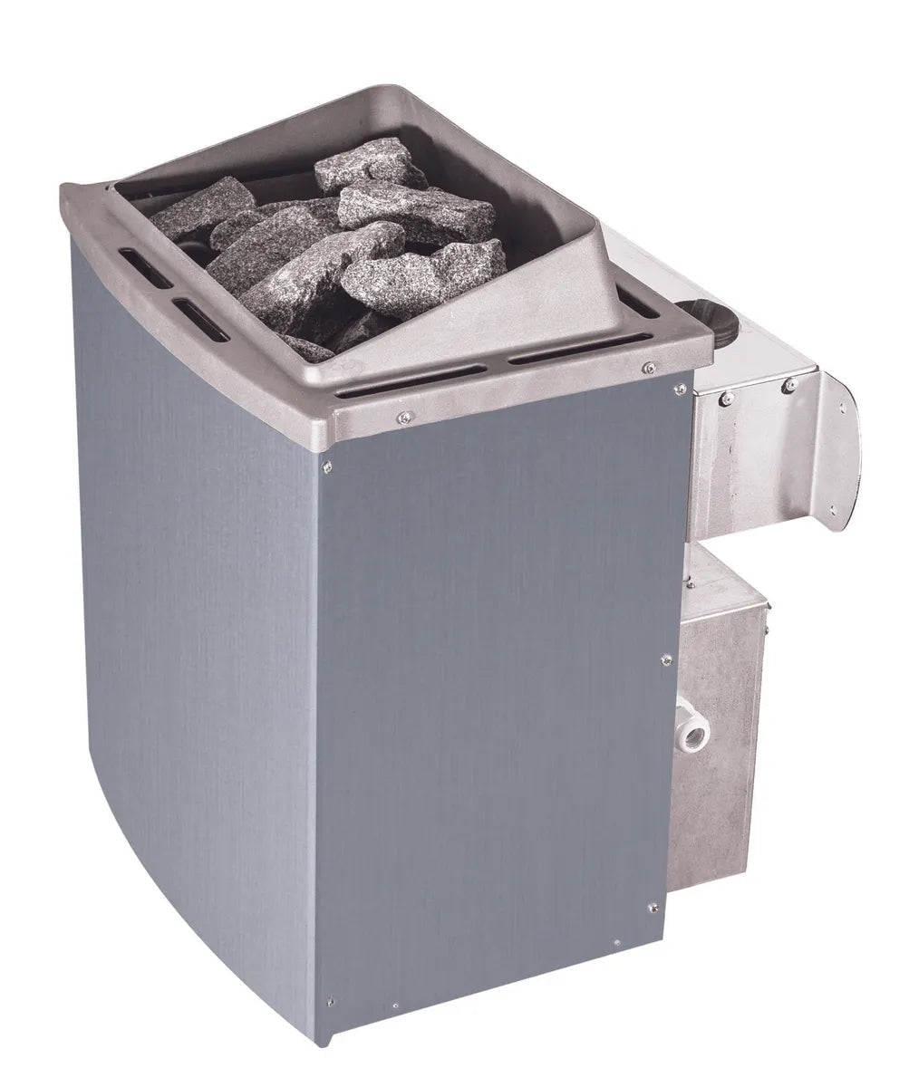 Karibu | Ainur 3 Sauna mit Dachkranz | Ofen 9 kW Integrierte Steuerung