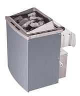 Karibu | Ainur 3 Sauna mit Dachkranz | Ofen 9 kW Integrierte Steuerung