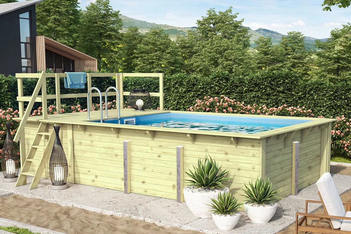Karibu | Pool Rectangular 2 with Terrace 3.5