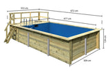 Karibu | Pool Rechteck 3 mit Terrasse 3,5