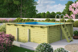 Karibu | Rechteckiger Pool 2 mit kleinem Filterpaket