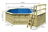 Karibu | Pool X2 mit Filterpaket und Terrasse
