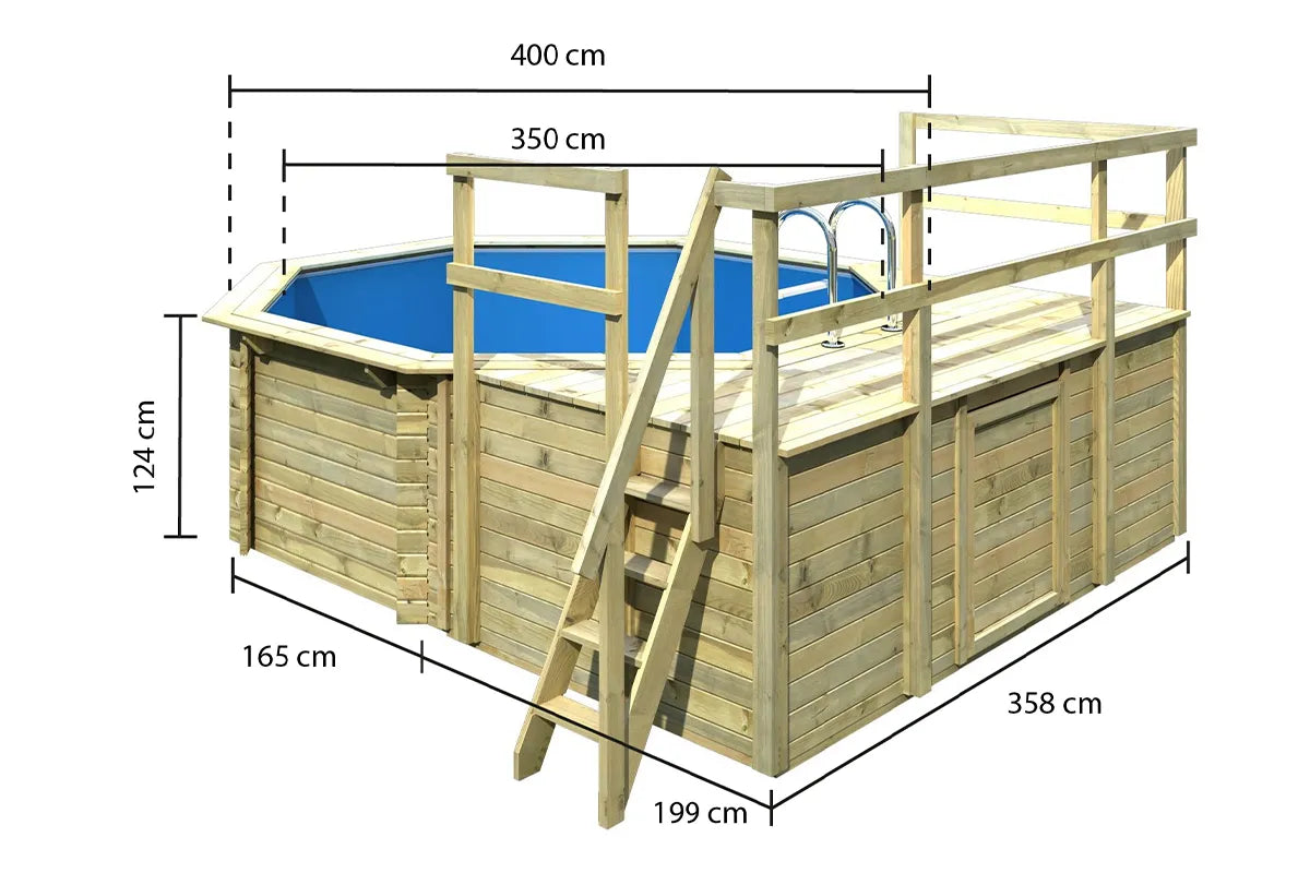 Karibu | Pool Modell 1 mit Filterpaket | Variante D