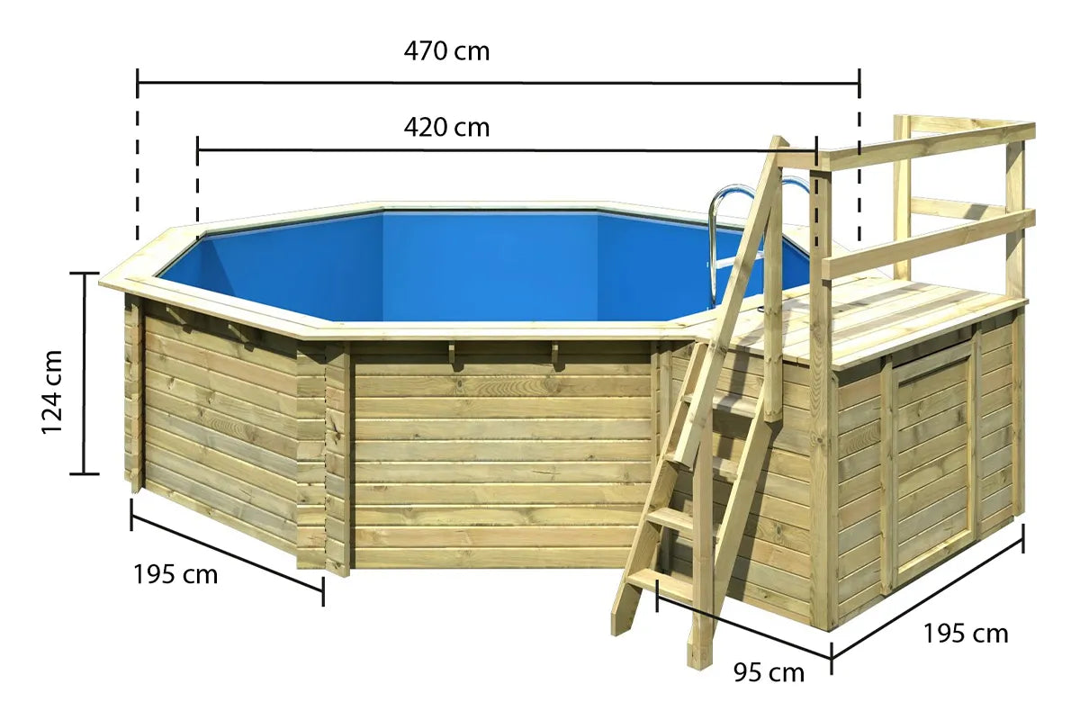 Karibu | Poolmodell 2 mit Filterpaket | Variante B