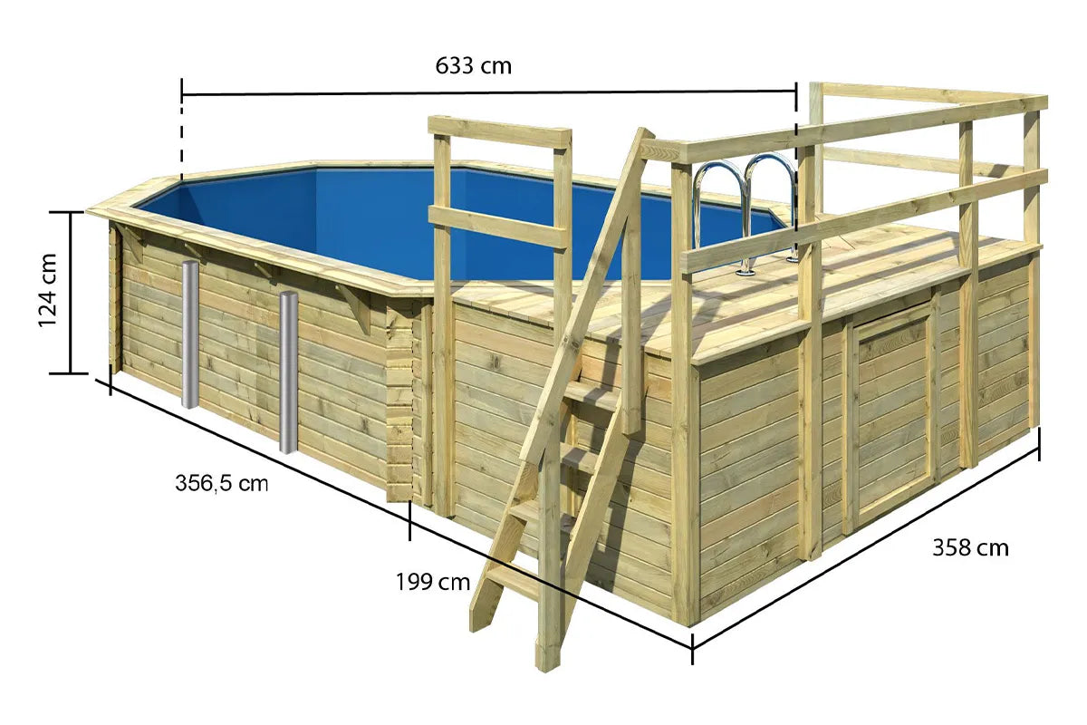 Karibu | Poolmodell 4 mit Filterpaket | Variante D