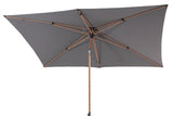 4 Seasons Outdoor | Azzurro Sonnenschirm 200 x 300 cm | Holzoptik-Anthrazit