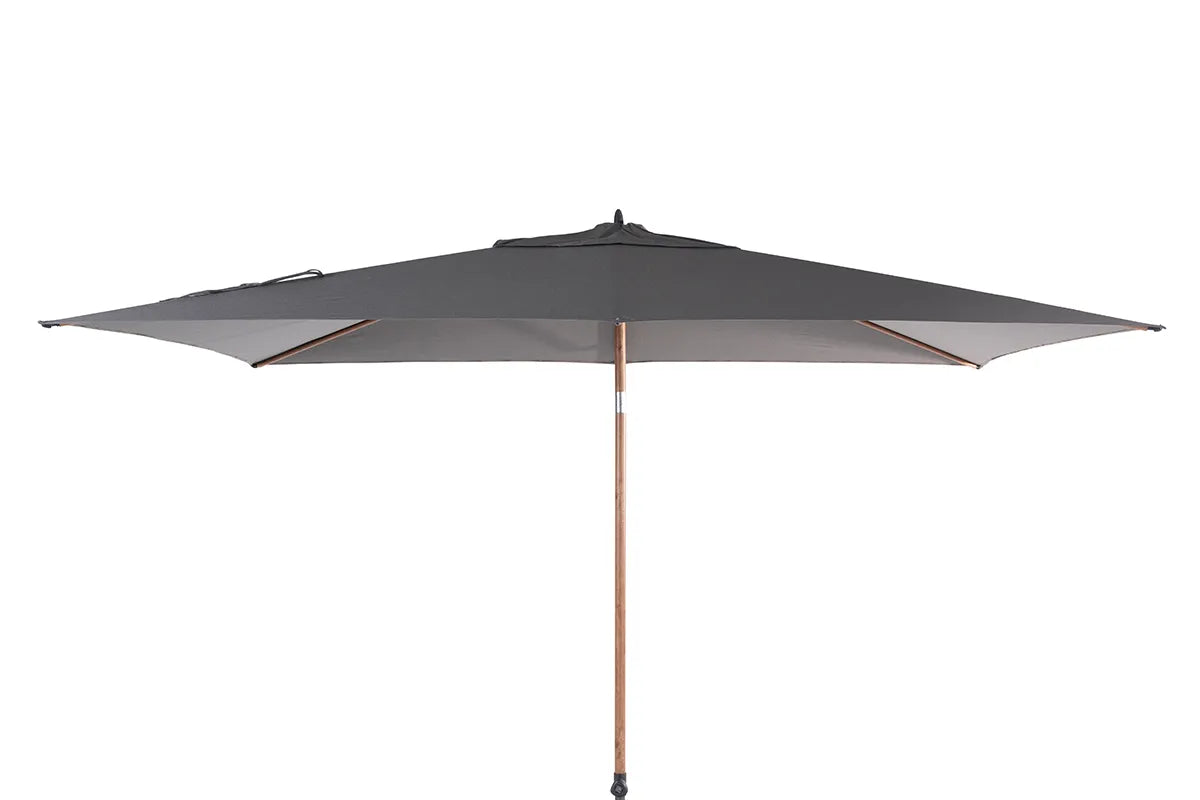 4 Seasons Outdoor | Azzurro Sonnenschirm 200 x 300 cm | Holzoptik-Anthrazit