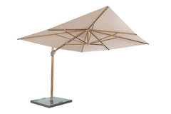 4 Seasons Outdoor | Sonnenschirm Hacienda 300 x 400 cm | Holzoptik-Sand