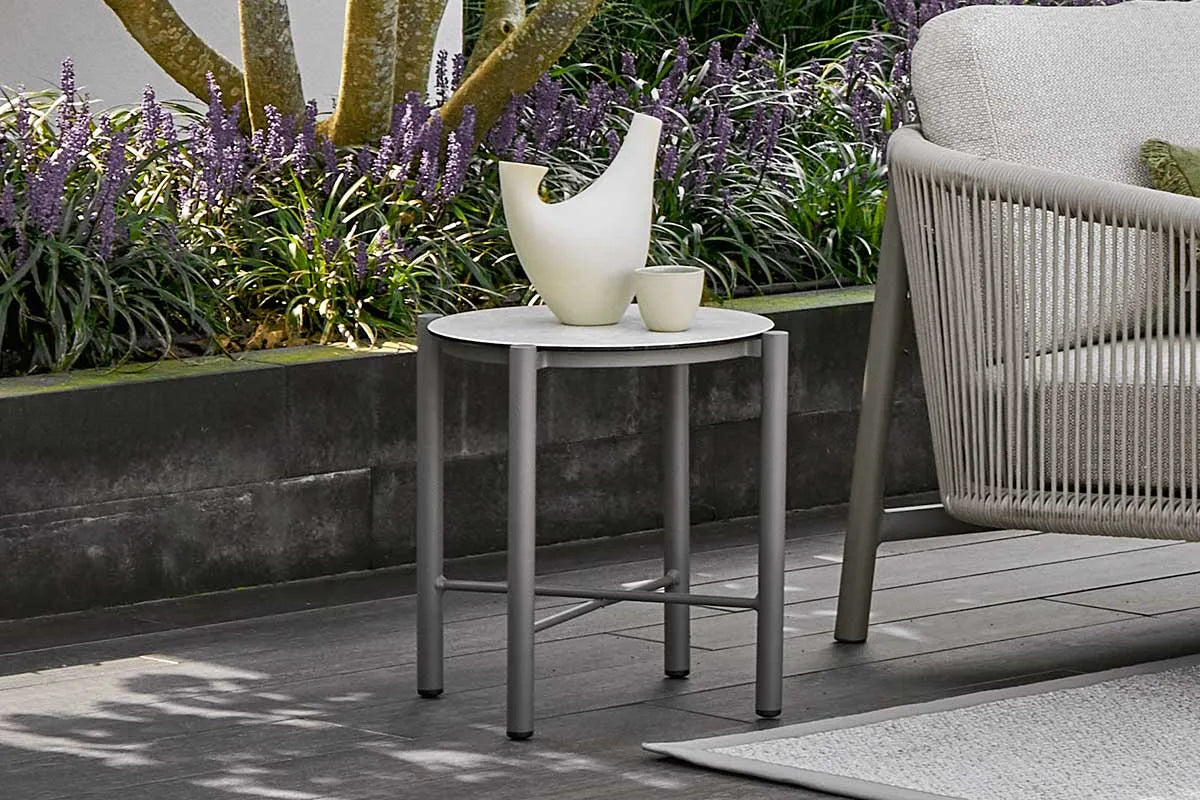 Apple Bee | Bora Bora Beistelltisch Ø40 x 46(H) cm | Taupe