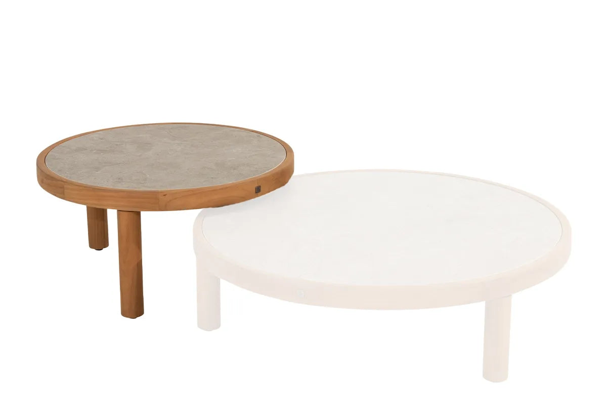 4 Seasons Outdoor | Finn Couchtisch Ø63 cm | Sabbia Panna