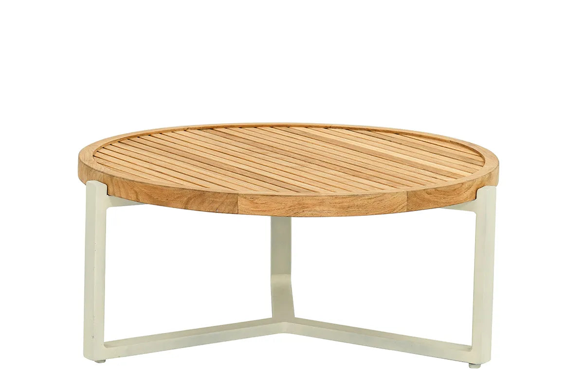 Apple Bee | Monaco Couchtisch Ø75 x 34(h) cm | Oyster-Teak