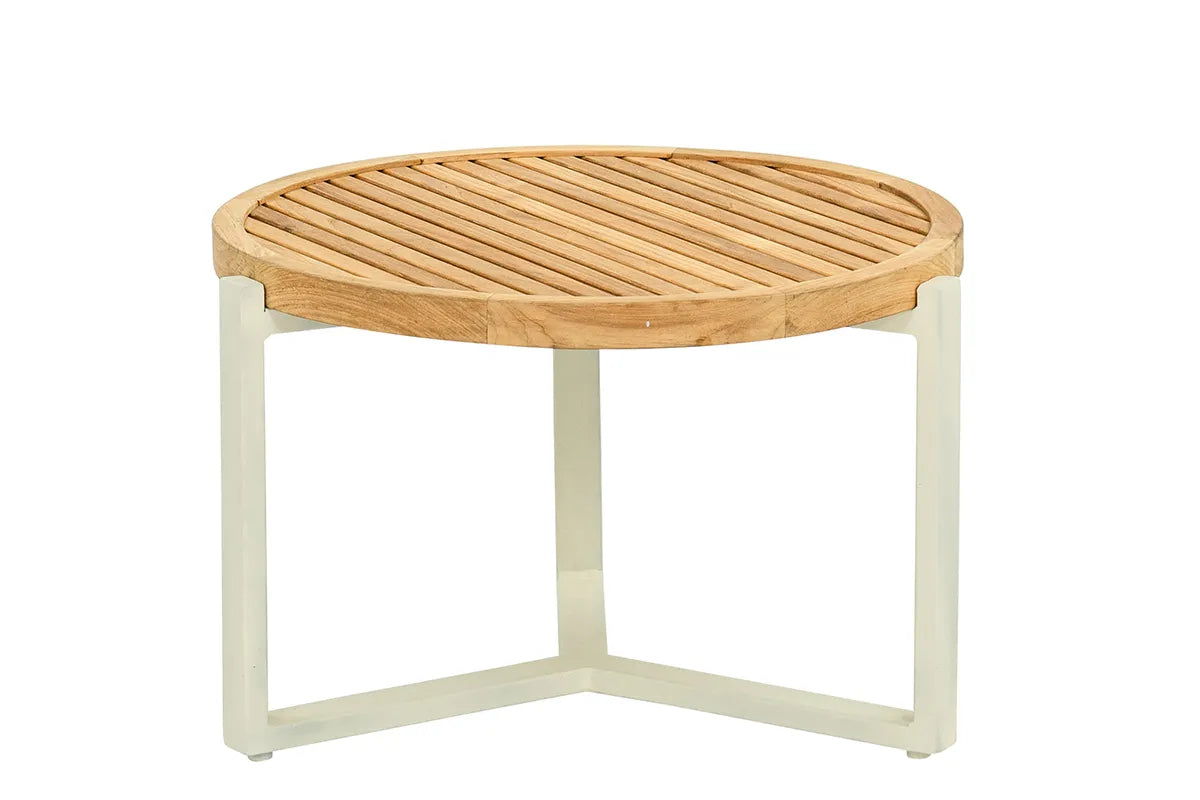 Apple Bee | Monaco Couchtisch Ø60 x 41(h) cm | Oyster-Teak
